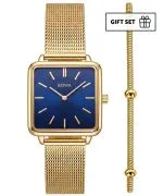 Годинник Жіночий BOWA Vienna Navy Blue-Gold Mesh 29