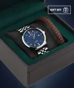 Годинник Чоловічий DESTELL Pictor Blue Silver Steel Sapphire Gift Set