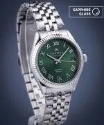 Годинник Жіночий VERMER Aegean Lady Green Silver Steel