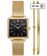 Годинник Жіночий BOWA Vienna Black Gold Mesh 29 Gift Set