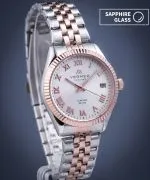 Годинник Жіночий VERMER Aegean Lady Silver Silver-Rose Gold Steel