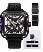 Годинник Чоловічий Ciga Design X Series Gorilla Black & Purple Skeleton Automatic