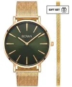 BOWA New York Green-Gold Mesh 38 Gift Set (годинник + браслет)