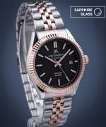 Годинник Чоловічий VERMER Ionian Black Silver-Rose Gold Steel