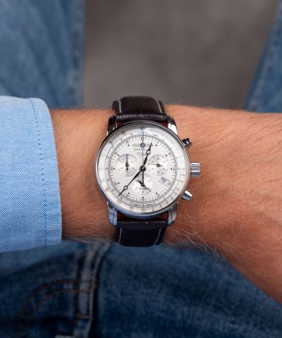 Годинник Чоловічий Zeppelin 100 Jahre Zeppelin Chronograph Alarm