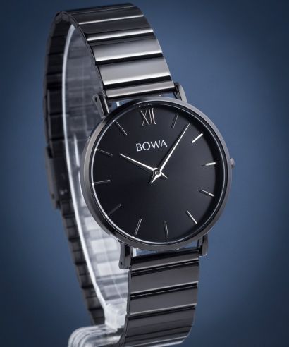 Годинник Жіночий BOWA London Full Black Steel 33