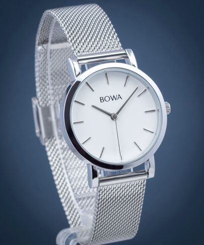 Годинник Жіночий BOWA Tokyo White-Silver mesh 33