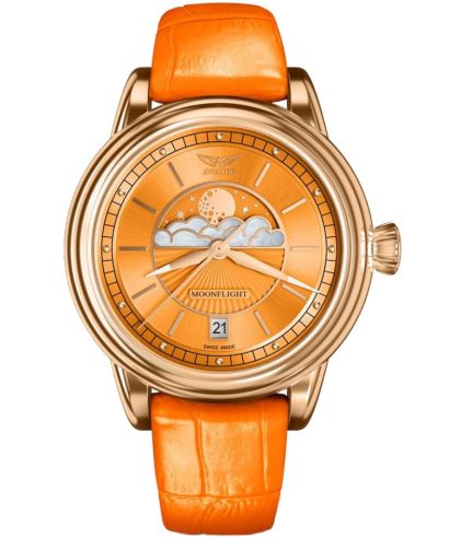 Годинник Жіночий Aviator Moonflight Orange Limited Edition