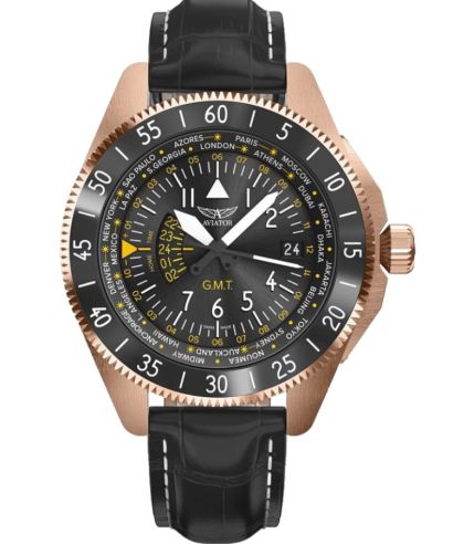 Годинник Чоловічий Aviator Airacobra GMT