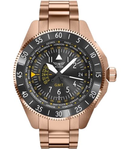 Годинник Чоловічий Aviator Airacobra GMT