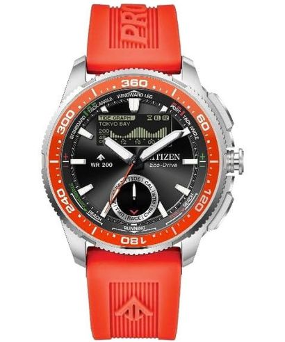 Годинник Чоловічий Citizen Promaster Marine Wave Tracker Eco-Drive Chronograph