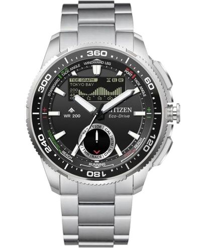 Годинник Чоловічий Citizen Promaster Marine Wave Tracker Eco-Drive Chronograph