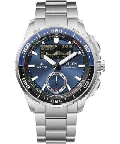 Годинник Чоловічий Citizen Promaster Marine Wave Tracker Eco-Drive Chronograph
