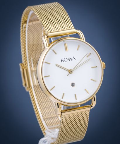 Годинник Жіночий BOWA Milan White-Gold Mesh 34
