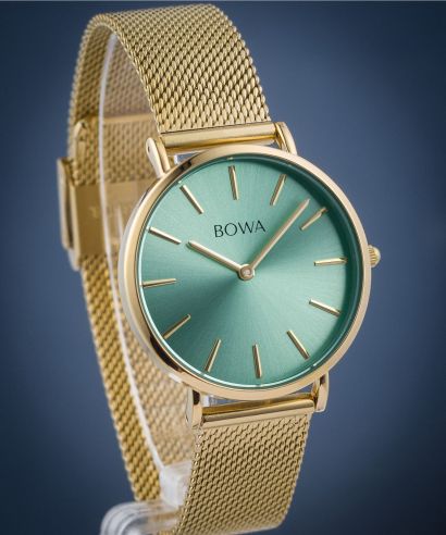 Годинник Жіночий BOWA New York Petite Mint-Gold Mesh 34