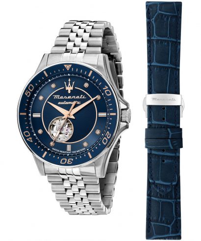 Годинник Чоловічий Maserati Sfida Open Heart Automatic SET