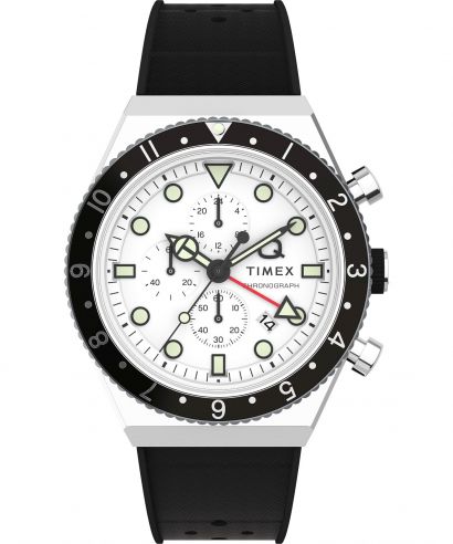 Годинник Чоловічий Timex Q Three Time Zone Chronograph