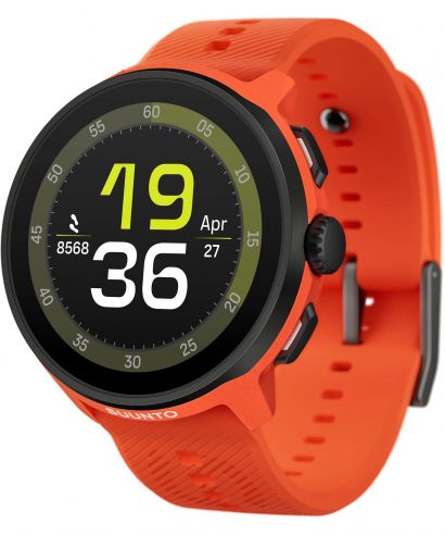 Спортивний Годинник для Жінок і Чоловіків Suunto Run Coral Orange Silicone Strap