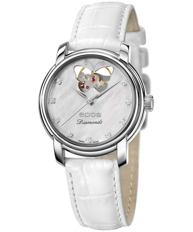 Годинник Жіночий Epos Ladies Diamonds Open Heart Automatic