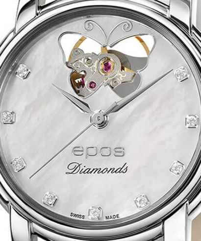Годинник Жіночий Epos Ladies Diamonds Open Heart Automatic