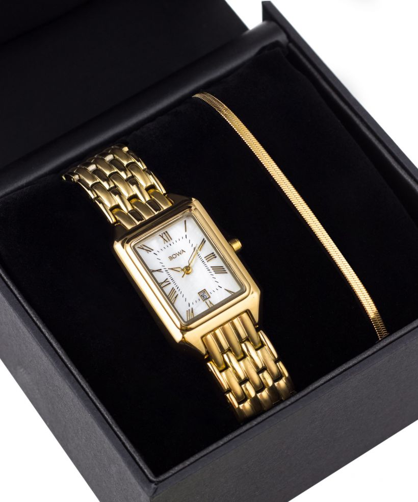 Годинник Жіночий BOWA Barcelona Pearl Gold Steel 23 Gift Set