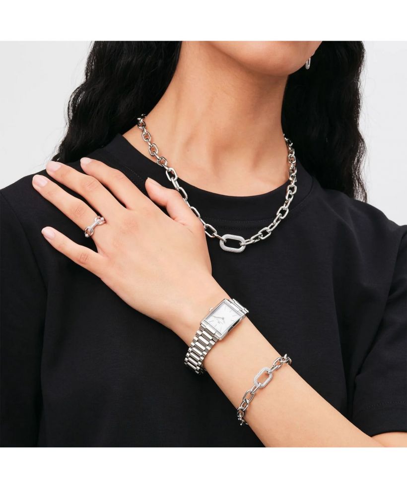 Браслет Daniel Wellington Crystal Link Silver