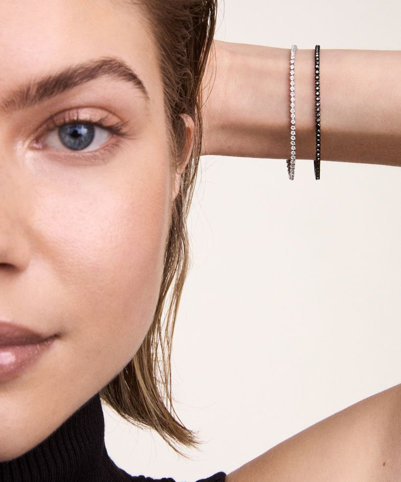 Браслет Daniel Wellington Black Crystal Tennis