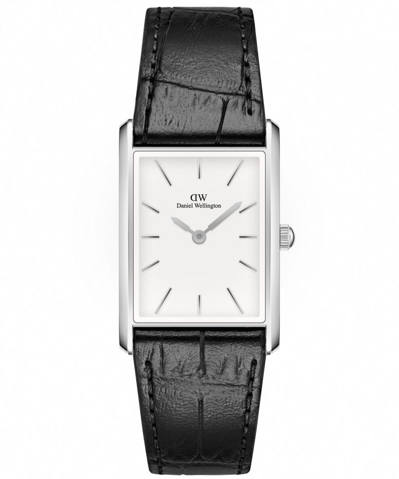 Годинник Жіночий Daniel Wellington Bound Black Crocodile Silver 24