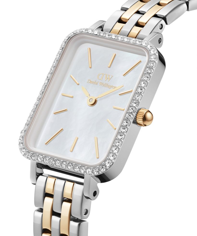 Годинник Жіночий Daniel Wellington Quadro Lumine Bezel 5-Link Two-Tone 40