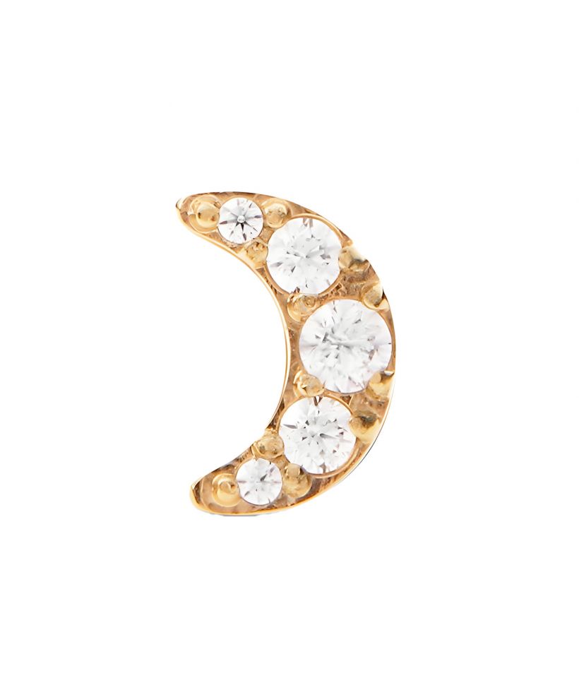 Сережки Daniel Wellington Crystal Moon Stud Gold