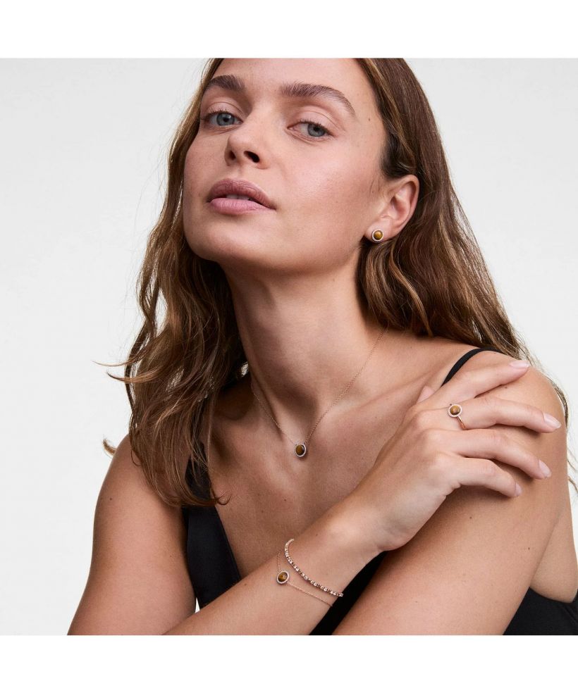 Сережки Daniel Wellington Audrey Tiger Eye Gold