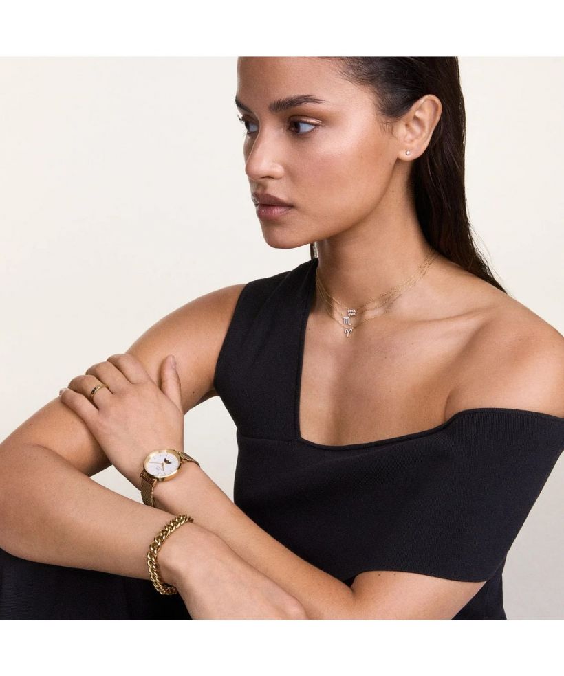 Намисто Daniel Wellington Crystal Zodiac Chain Gold Scorpio