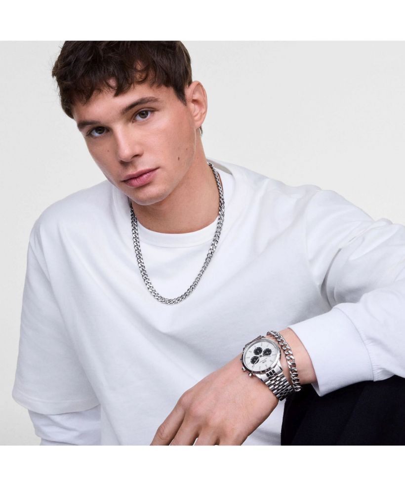 Намисто Daniel Wellington Ellipse Cuban Chain Silver