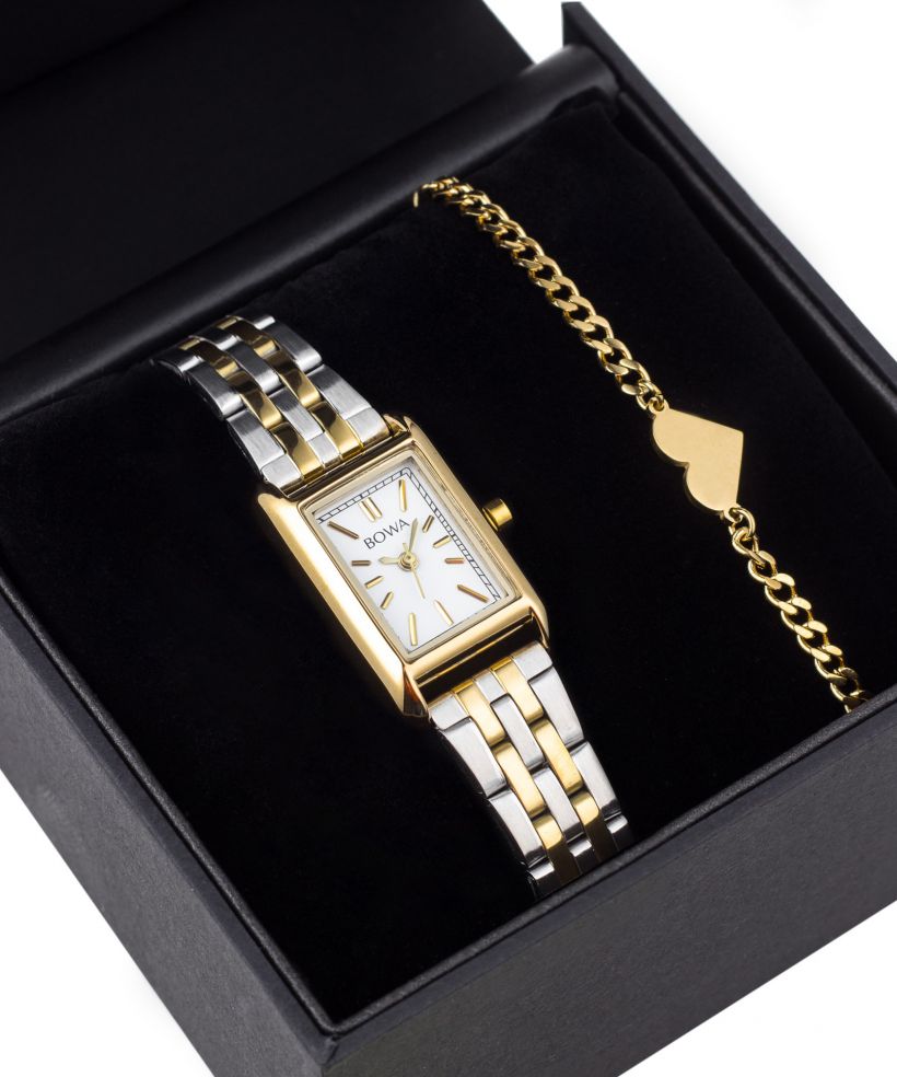 Годинник Жіночий BOWA Paris White Silver-Gold Steel 20 Gift Set