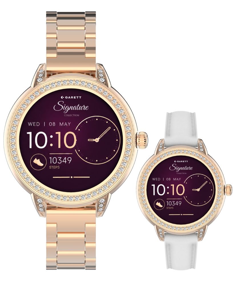 Смарт-Годинник Жіночий Garett Signature Stella Rose Gold Solid SET