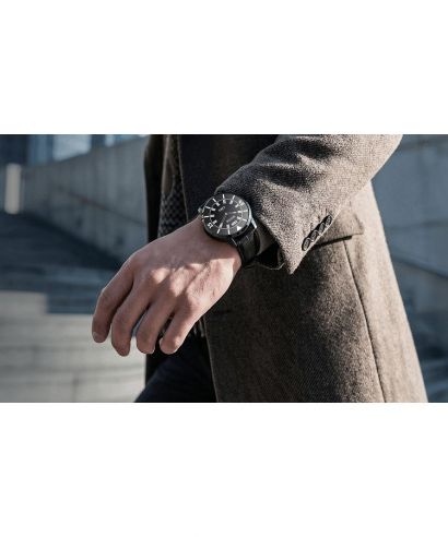 Смарт-Годинник Чоловічий Garett Edge чорний solid Black Solid SET