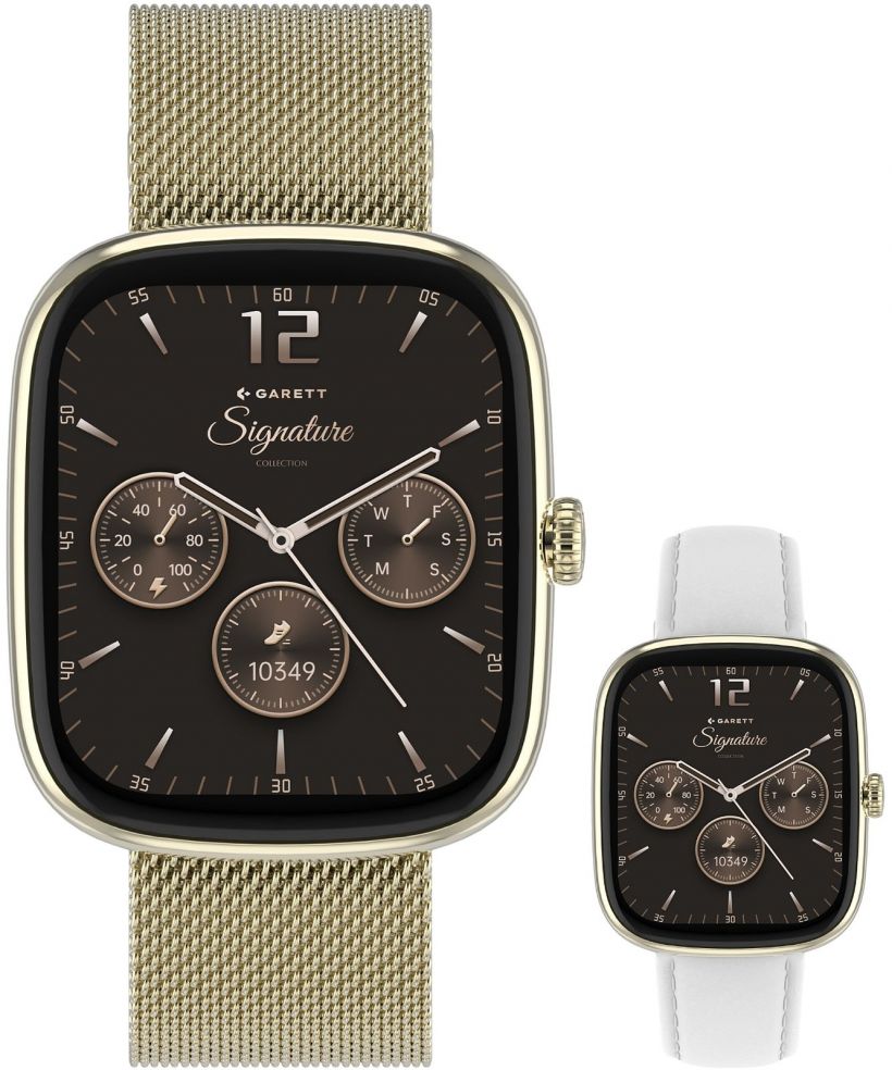 Смарт-Годинник Жіночий Garett Signature Flow Gold Mesh SET
