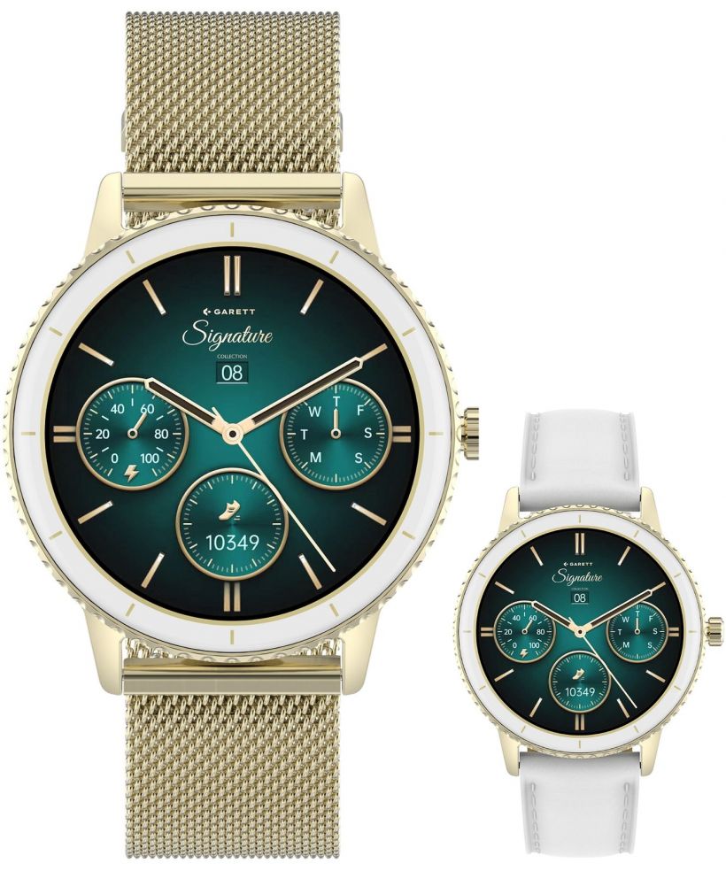 Смарт-Годинник Жіночий Garett Signature Grace Gold Mesh SET