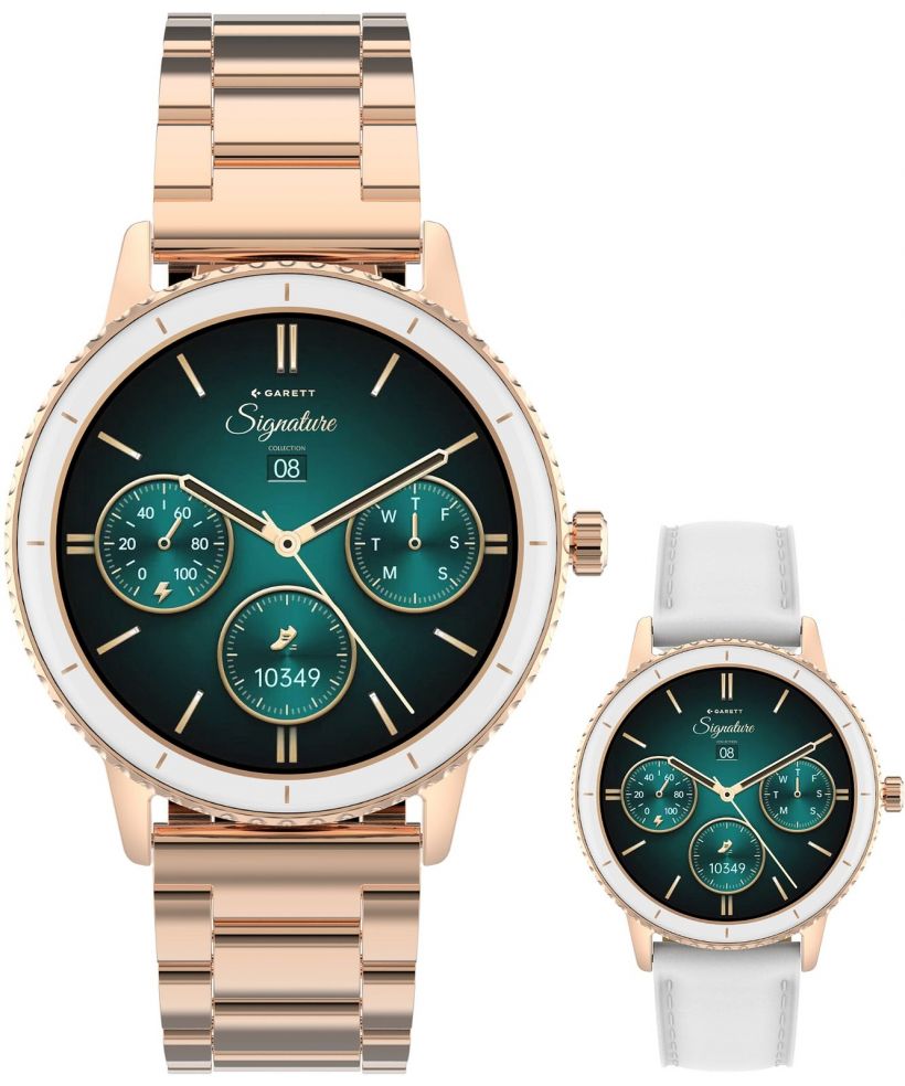 Смарт-Годинник Жіночий Garett Signature Grace Rose Gold Solid SET