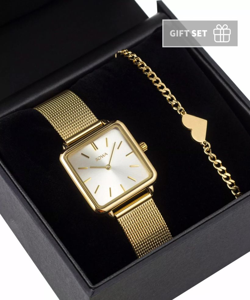 Годинник Жіночий BOWA Vienna Full-Gold Mesh 29 Gift Set