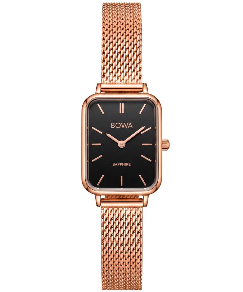 Годинник Жіночий BOWA Dubai Black Rose-Gold Mesh 20