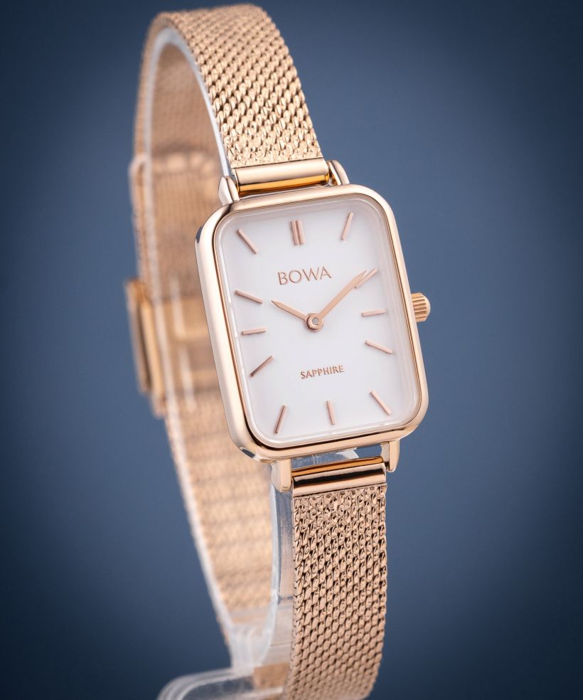 Годинник Жіночий BOWA Dubai White Rose-Gold Mesh 20