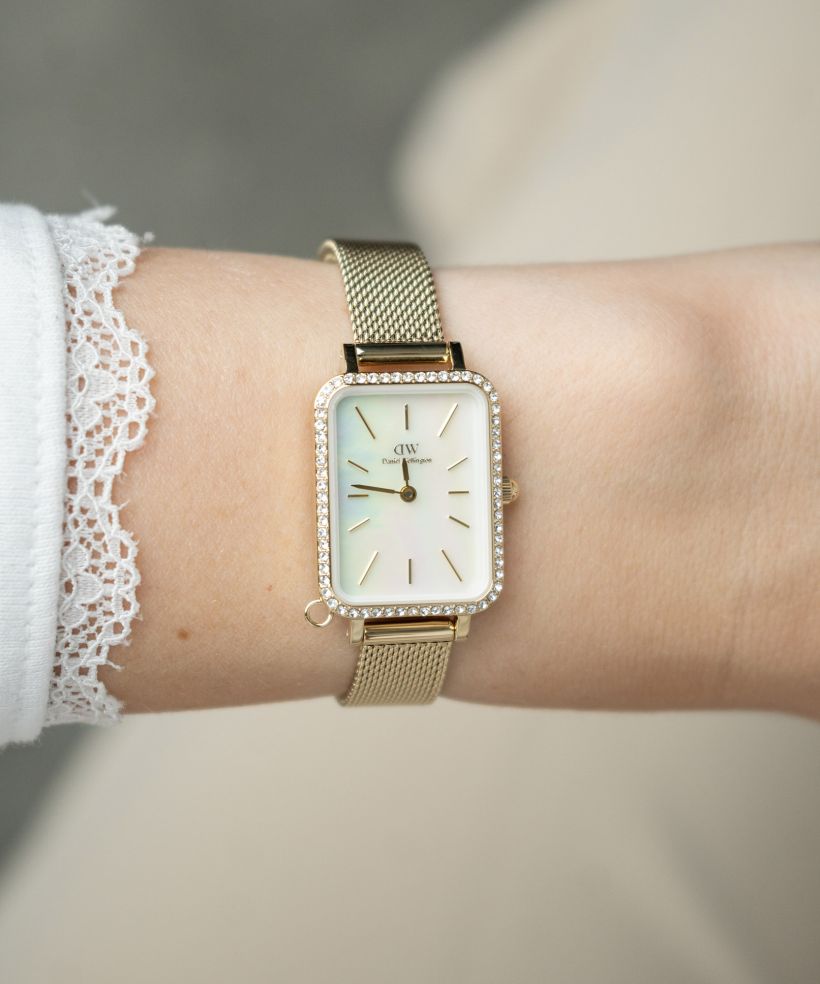 Годинник Жіночий Daniel Wellington Quadro Crystal Zodiac Evergold 20