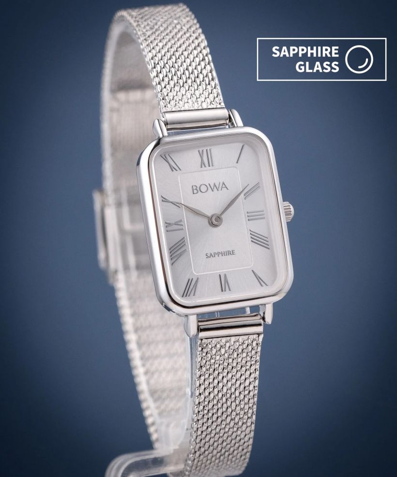Годинник Жіночий BOWA Dubai Full Silver Mesh 20