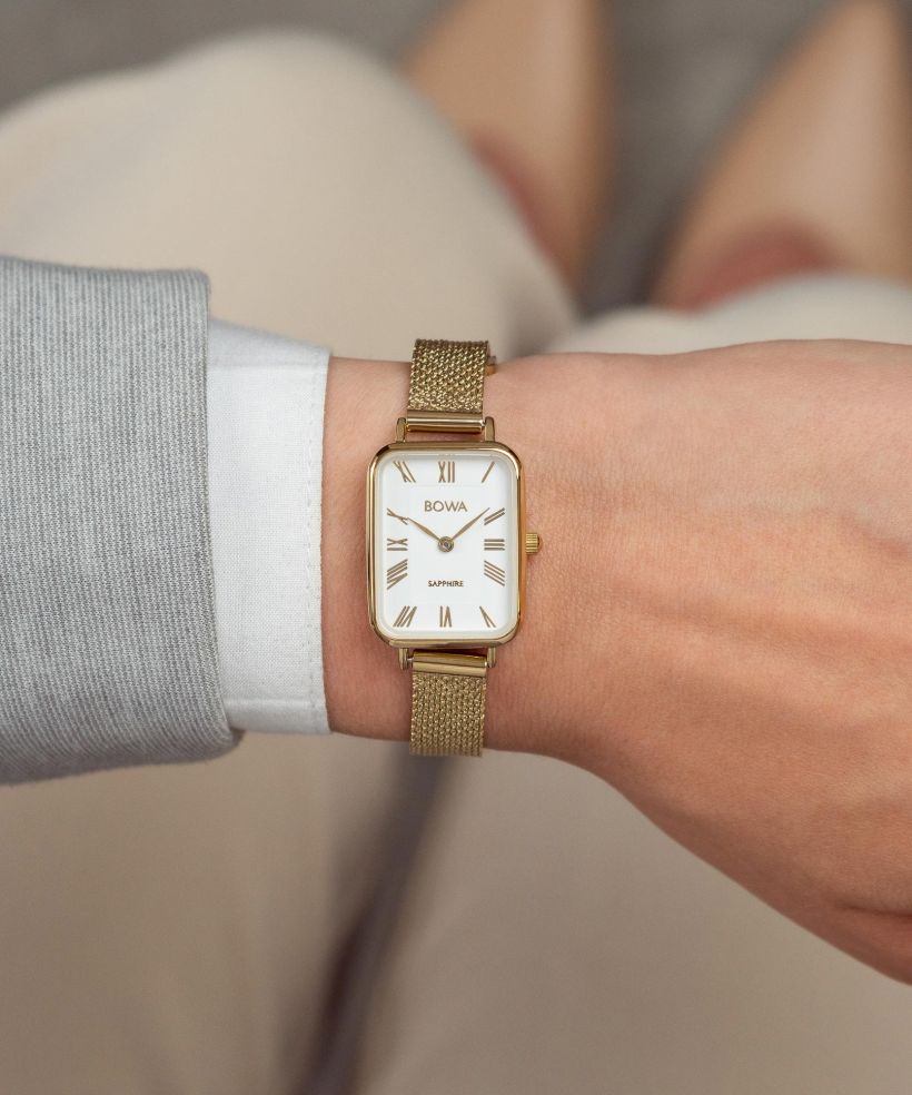 Годинник Жіночий BOWA Dubai White-Gold Mesh 20