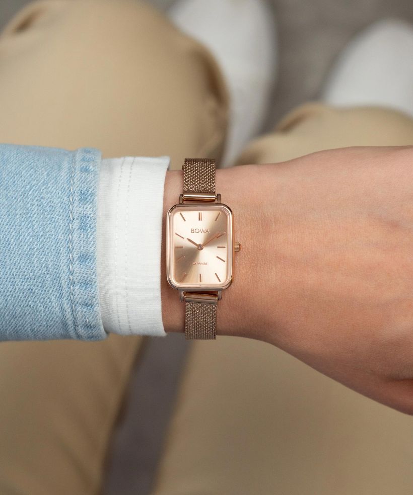 Годинник Жіночий BOWA Dubai Full Rose-Gold Mesh 20