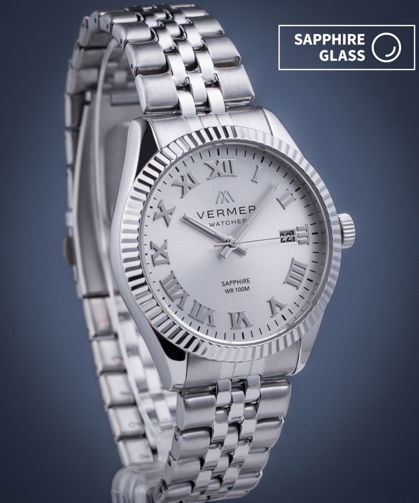 Годинник Чоловічий VERMER Aegean Full Silver Steel