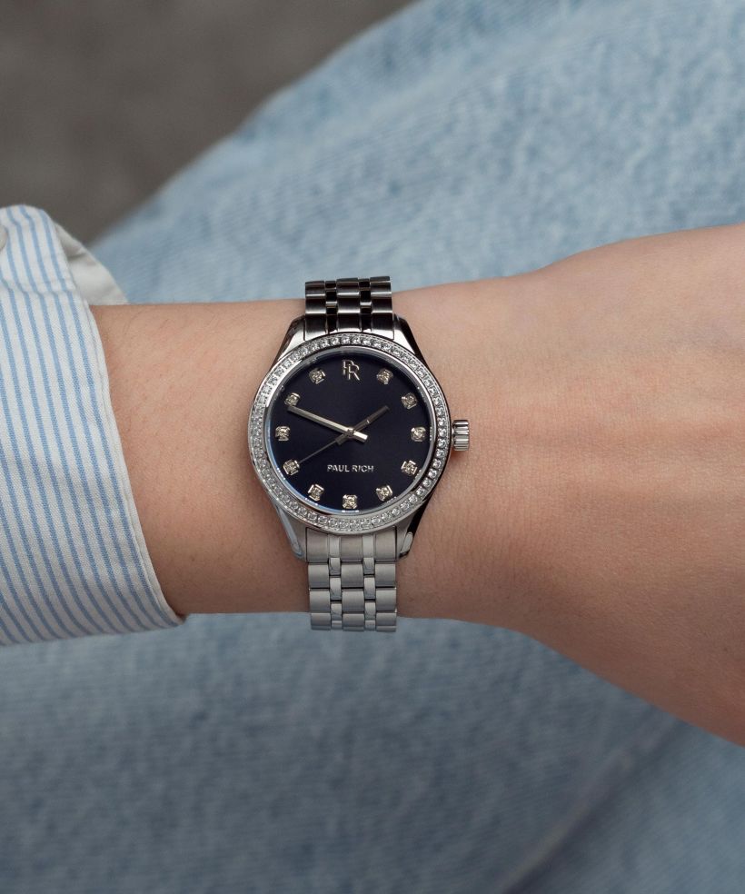 Годинник Жіночий Paul Rich Crystelle Silver Black