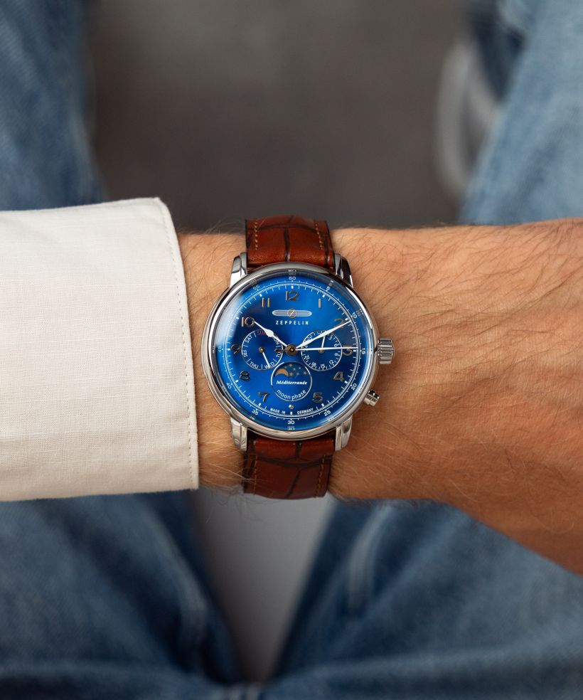 Годинник Чоловічий Zeppelin Mediterranee Moonphase