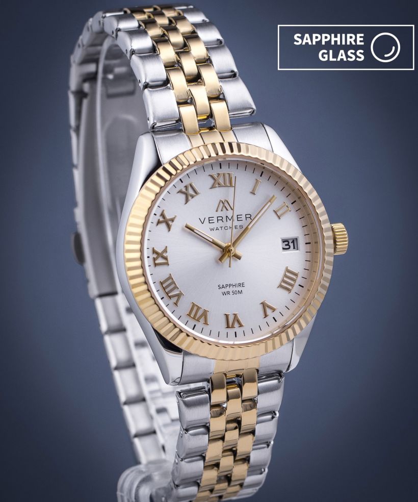 Годинник Жіночий VERMER Aegean Lady Silver Silver-Gold Steel